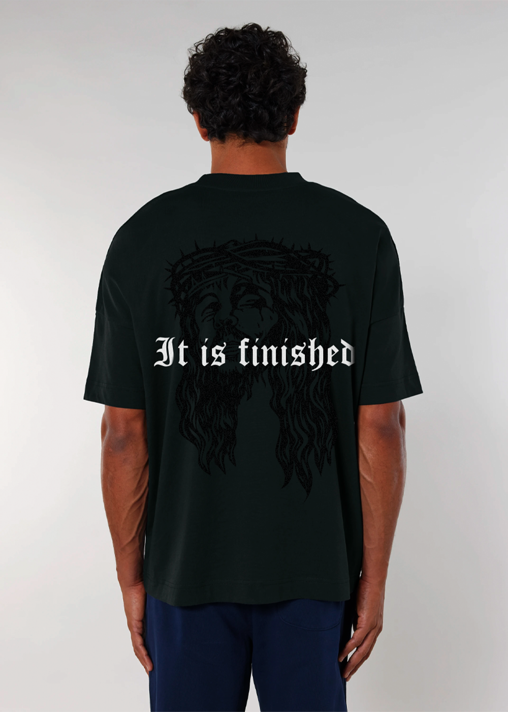 IT IS FINISHED - BLACK OVERSIZE TEE