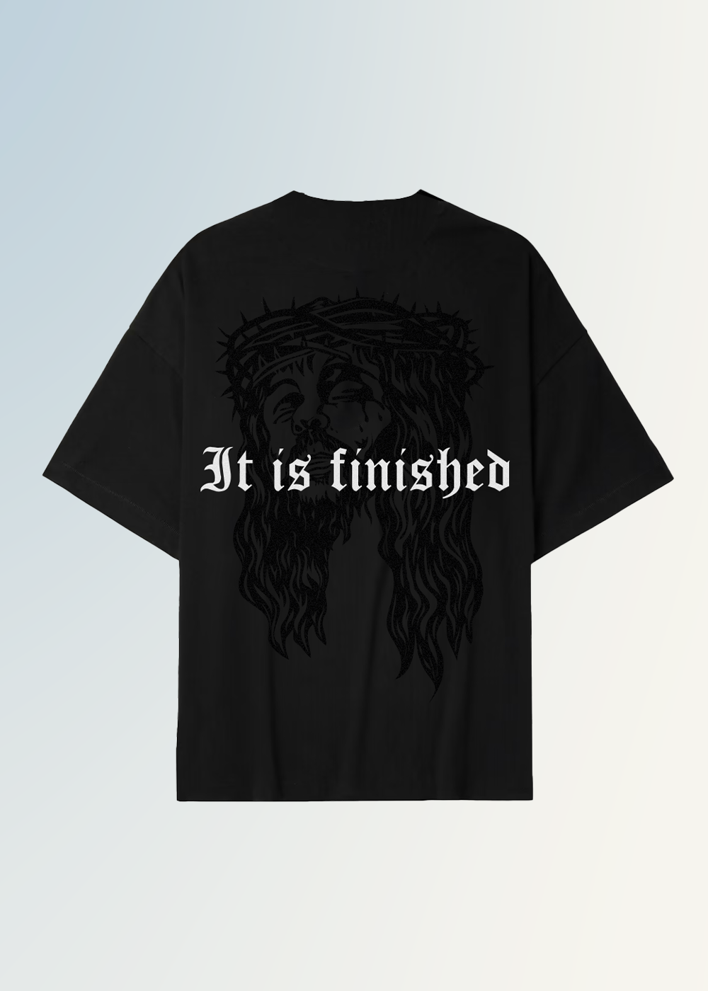 IT IS FINISHED - BLACK OVERSIZE TEE