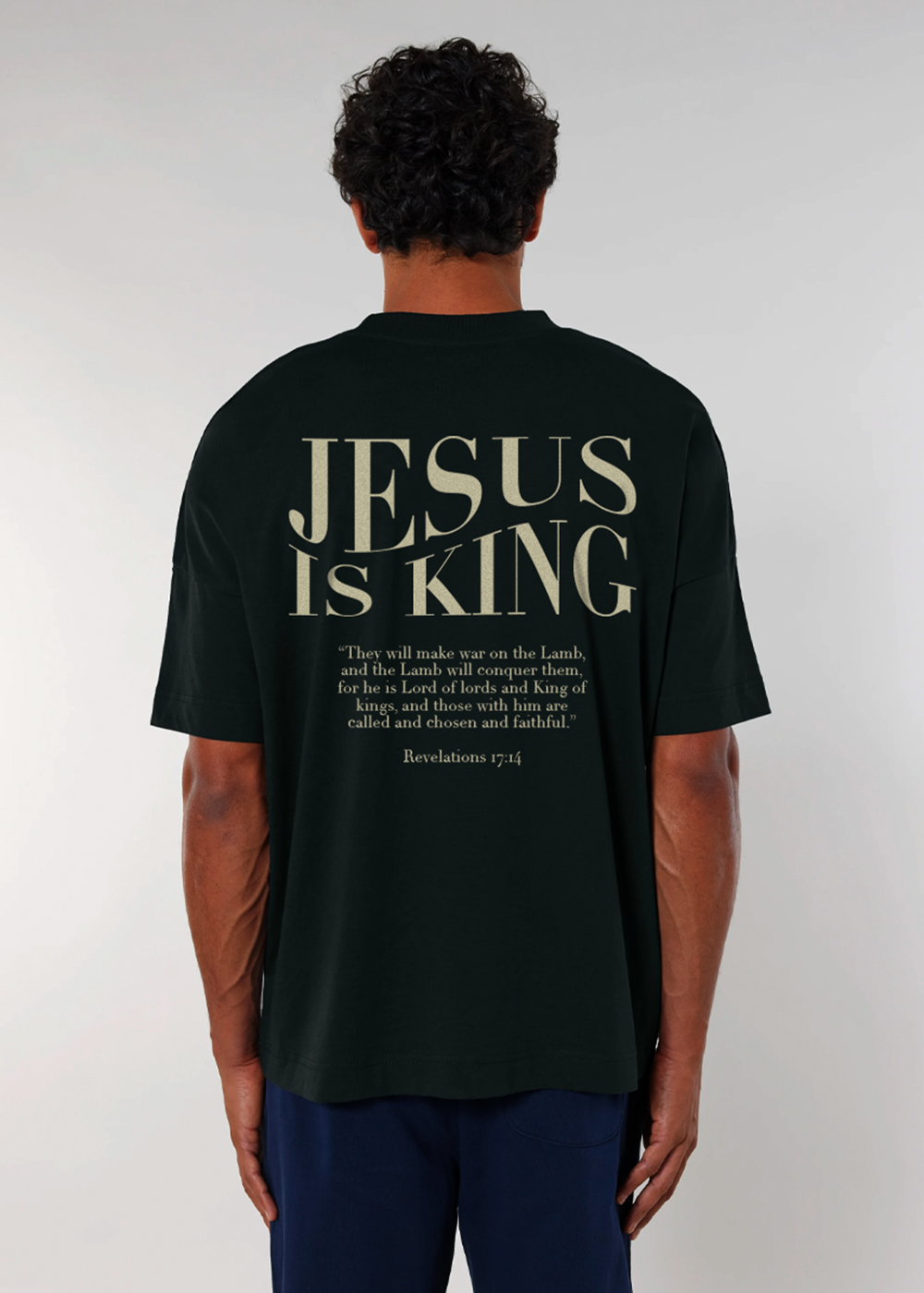 JESUS IS KING - BLACK TEE